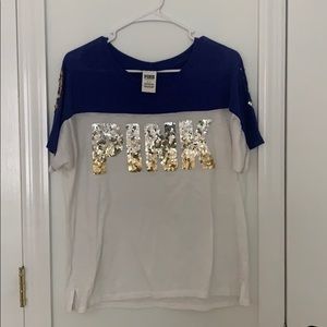 Brand PINK sequence short sleeve shirt